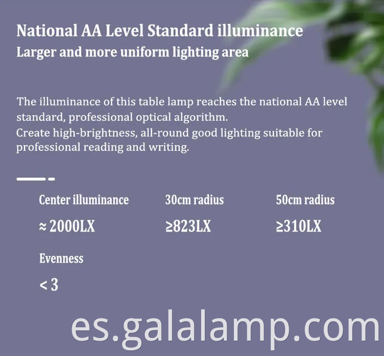 Lámpara táctil de bloqueo de luz azul brillante para niños 'habitaciones